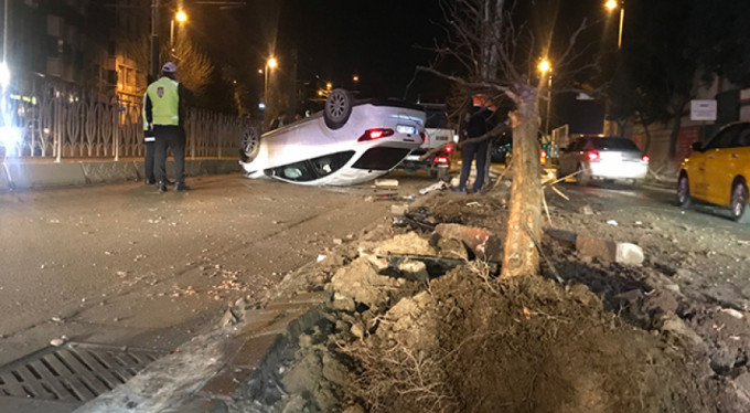 Sabaha karşı feci kaza!