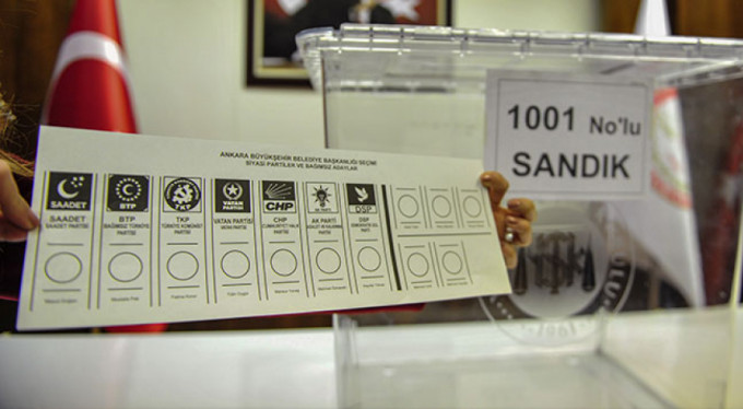 İşte 31 Mart'ta kullanılacak oy pusulası!