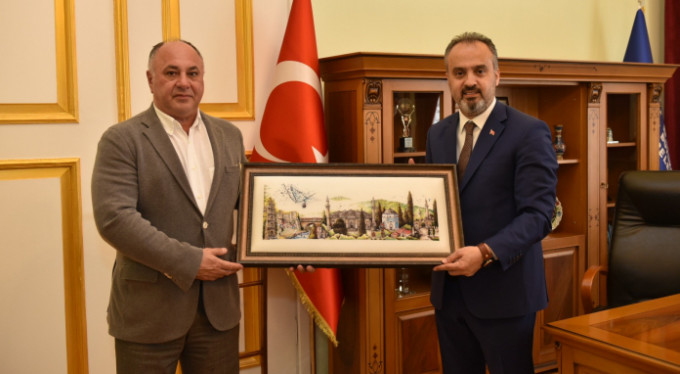 Azeri iş adamlarından Başkan Aktaş'a ziyaret