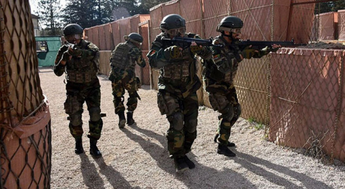 Afgan askerlere teröristle mücadele eğitimi