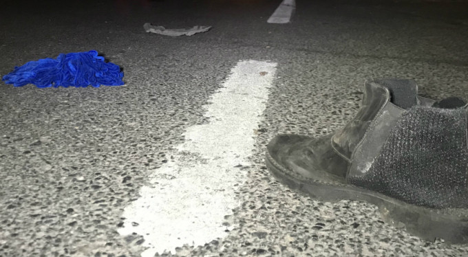 Geriye sadece ayakkabısı kaldı...