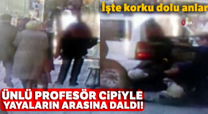 Bursalı profesör yayaları işte böyle ezdi