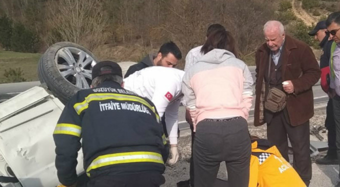 Bilecik-Bursa yolunda dehşet anları!