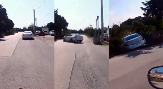 Bursa'da görünmez kaza kamerada!