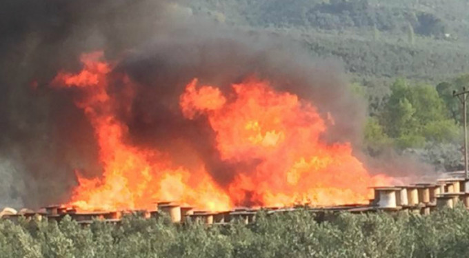 Bursa'da korkutan yangın!