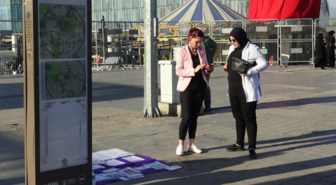 Boşanamayınca eylem yaptı