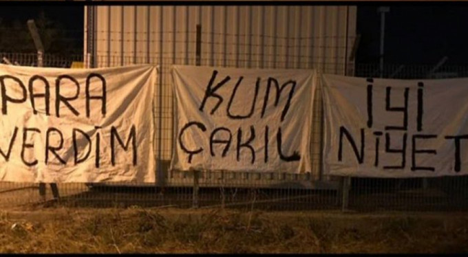 Bursaspor taraftarından protesto!