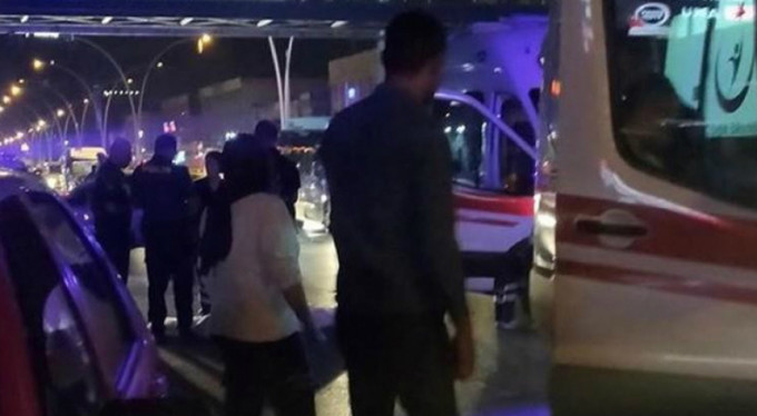 Üst geçit yerine caddeden geçince...