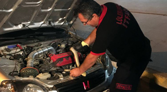 Otomobil motorundan bakın ne çıktı!