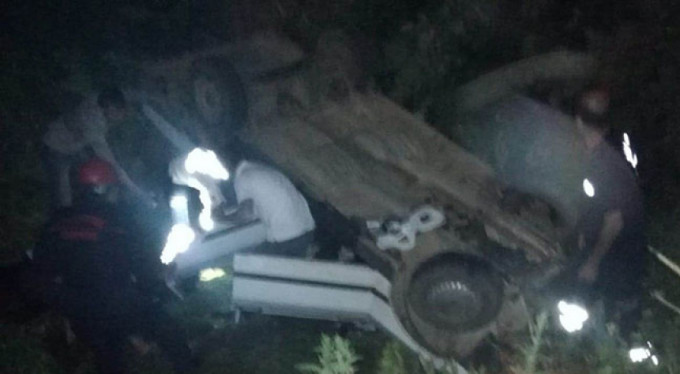 Otomobil şarampole yuvarlandı: 1 ölü, 3 yaralı