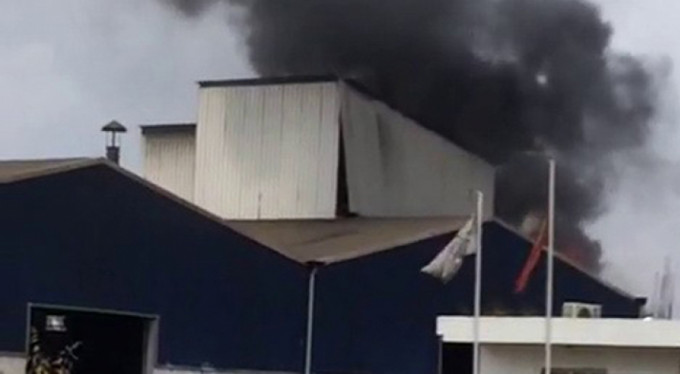 Hurda fabrikasında korkutan patlama!