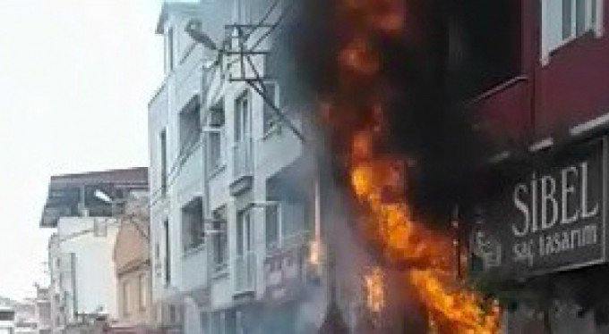 Bursa'da korkutan yangın!