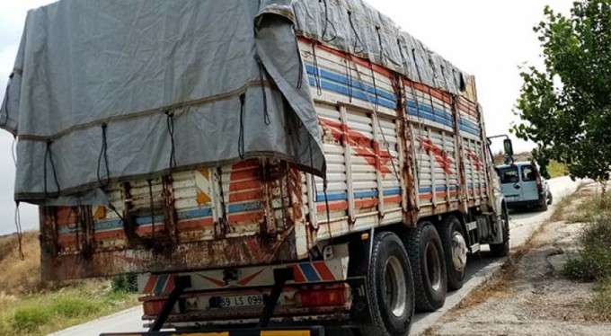 Kamyon şoförünün acı ölümü