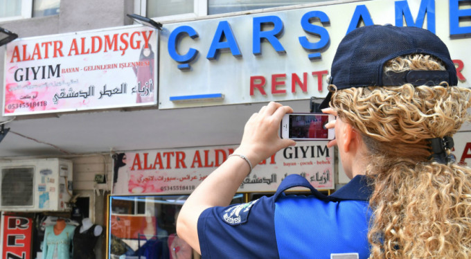 Çarşamba'da flaş gelişme! Yabancı tabelalar...