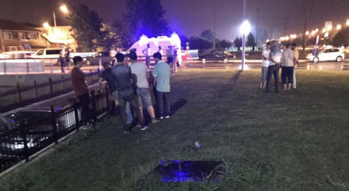 Kontrolden çıktı kanala uçtu!