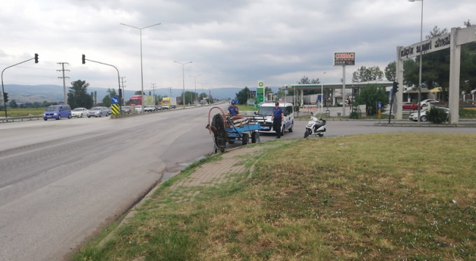 Bursa'da kovalamaca karakolda bitti!