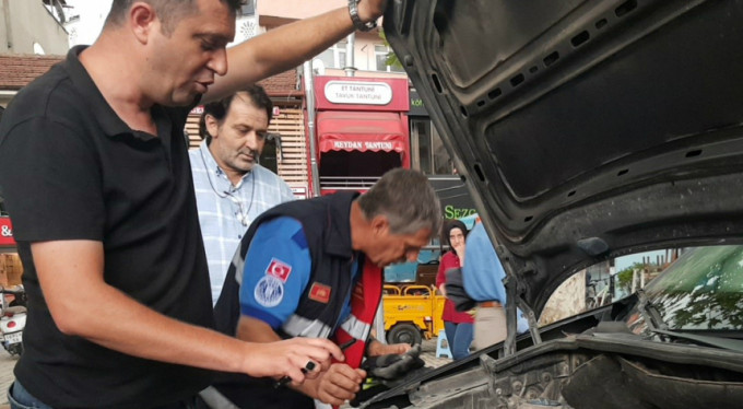 Kahraman itfaiyeci! Yer Bursa...