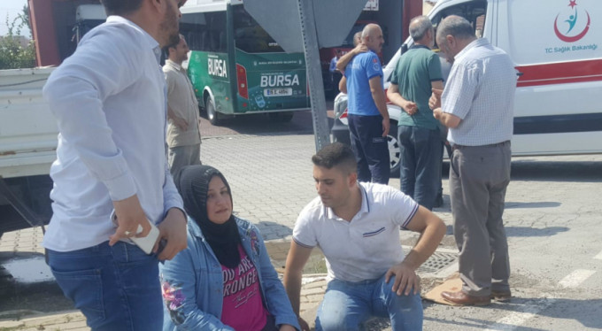 Bursa'da korku dolu anlar! Gözyaşlarına boğuldu