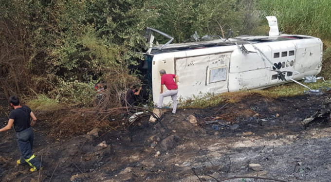 Feci kaza! 45 yaralı var...