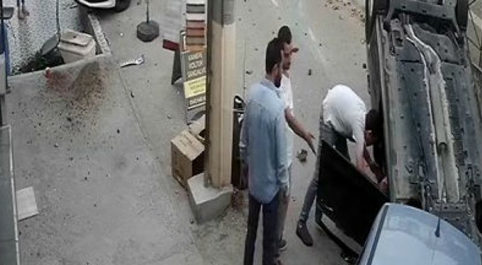 Bursa'daki dehşet anları kamerada!