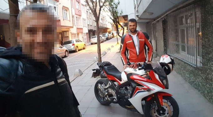 Motosiklet tutkununun feci ölümü!