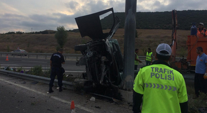 Düğün dönüşü feci kaza! 1 ölü 7 yaralı