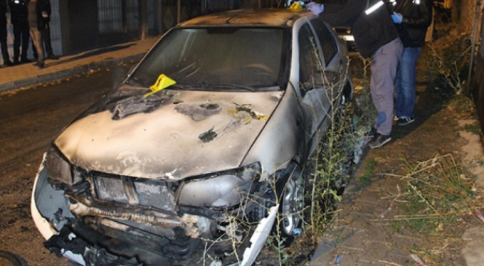 Park halindeki araç bu hale geldi!