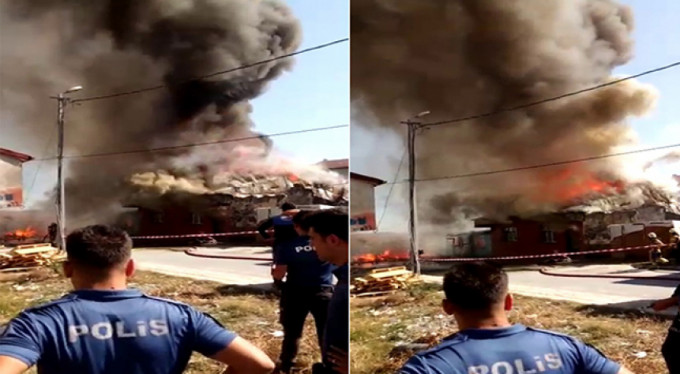 Gecekondularda yangın paniği!