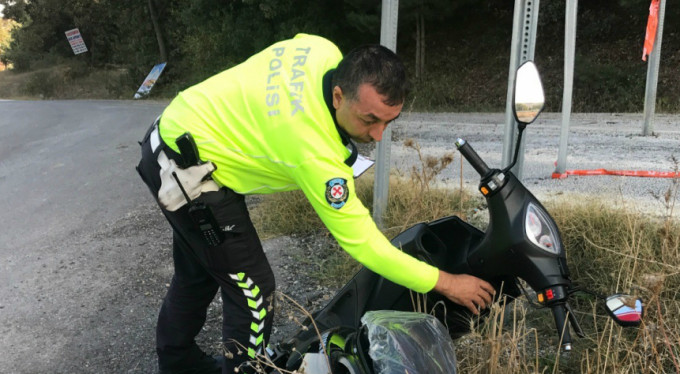 Yeni aldığı motosikletle dehşeti yaşadı!