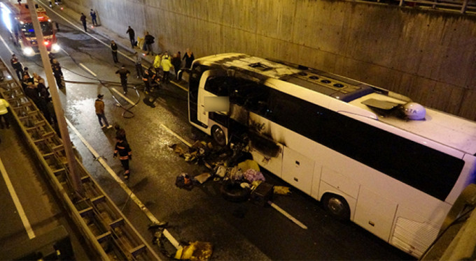 Yolcu otobüsünde faciadan dönüldü!