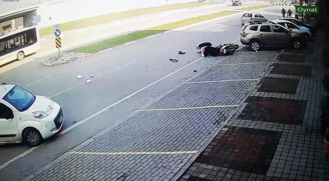 Bursa'daki dehşet anları kamerada!