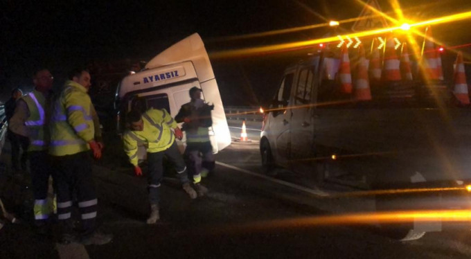 Bursa'da TIR kazası!