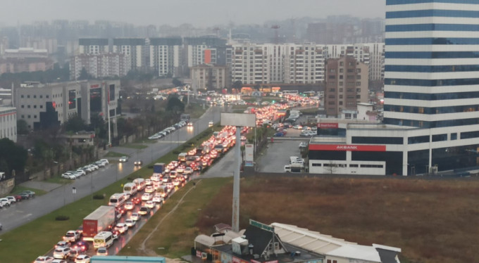 Bursa'da trafik resmen durdu!