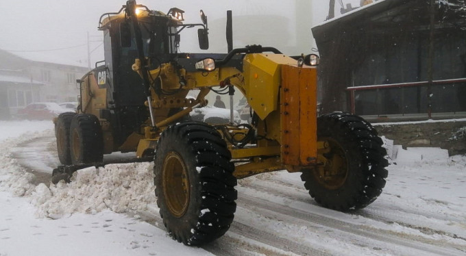 Bursa'da karla mücadele!