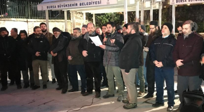 Bursa'da İsrail protestosu!