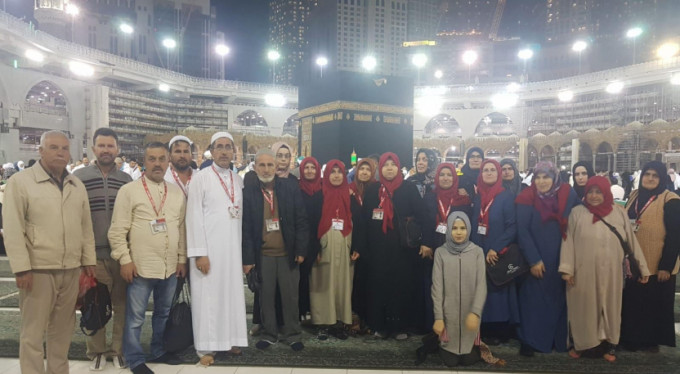 Bursalı umrecilerden Kabe'de deprem duası