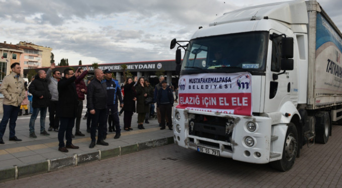 Bursa'dan deprem bölgesine bir yardım daha