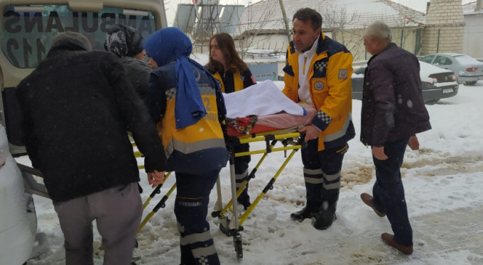 Bursa'da karda mahsur kalan hasta için seferberlik!