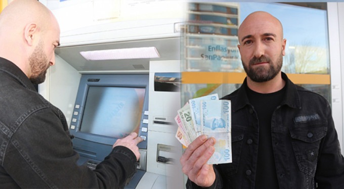 ATM'nin verdiği fazla paraları bakın ne yaptı!