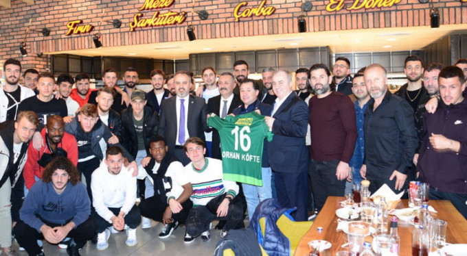 Bursaspor'a moral yemeği!
