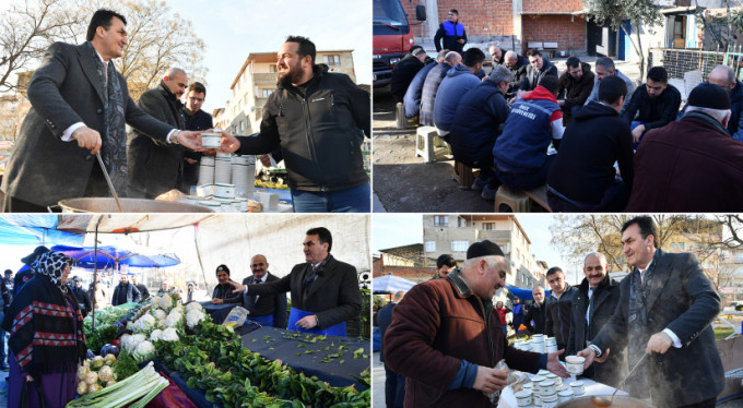 Dündar, soğuk kış sabahında yürekleri ısıttı