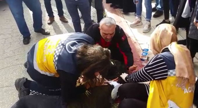 Bursa'da panik anları! Yardımına vatandaş koştu