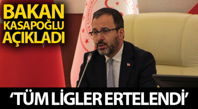 Ligler virüs nedeniyle ertelendi