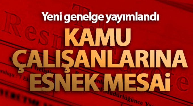 Kamu personeline esnek çalışma
