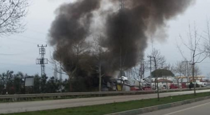 Bursa'da korkutan yangın!