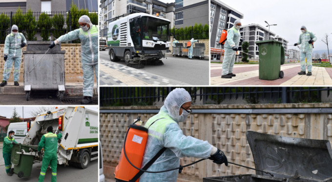 Osmangazi'de 20 bin konteyner ilaçlanıyor