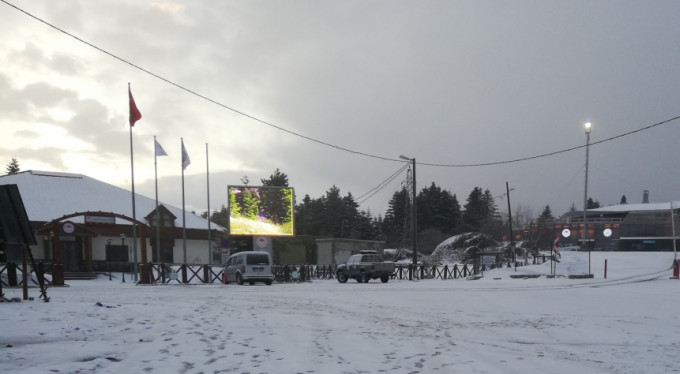 Uludağ'da nisan ayında kar sürprizi!