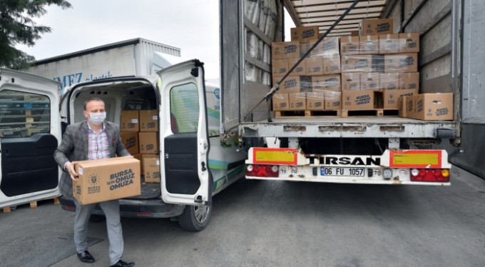 Büyükşehir'in yardım eli sınırları aştı