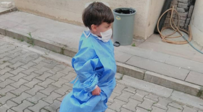 Futbolcu babanın çocuğuyla son görüntüleri