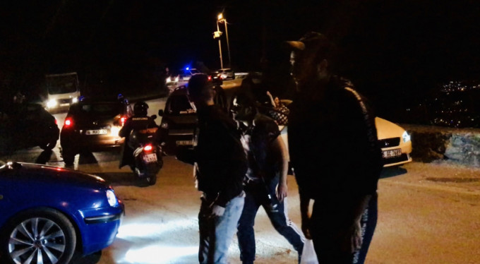 Bursa'da dağ yolunda kovalamaca!